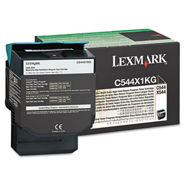Lexmark Compatible Extra High-Yield Aftermarket Toner 6000 Page-Yield Black C544X1KG